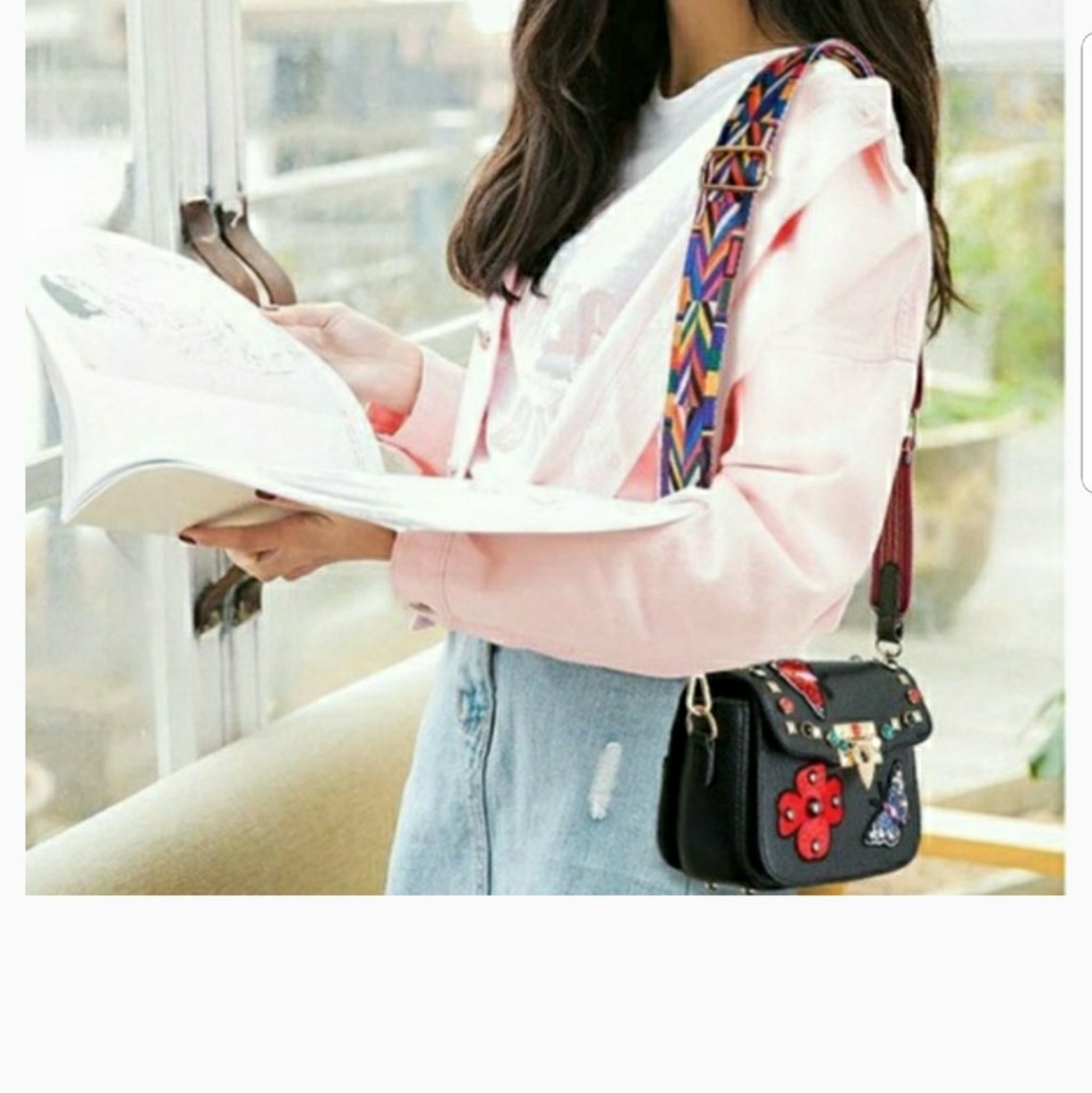 Retro mini bag with Colorful Strap🌹 - Picture 8 of 8